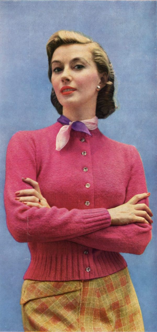 Ladies' Fitted Classic Cardigan with Variations