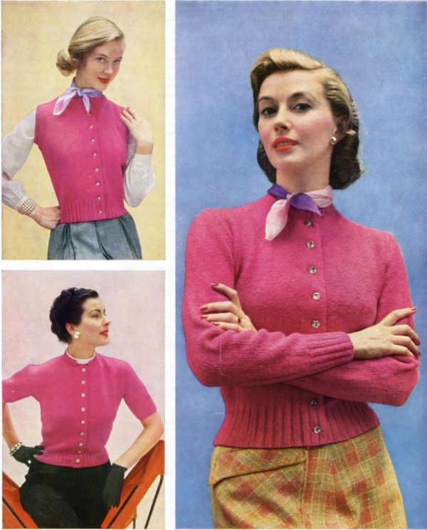 Ladies' Fitted Classic Cardigan with Variations - Image 4