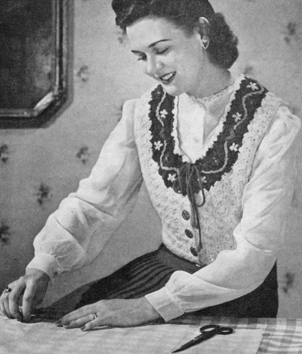 1940s Peasant Gal Waistcoat