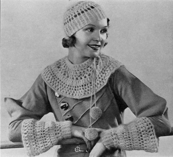 Hat, Cape, Collar & Gauntlet Cuff Set