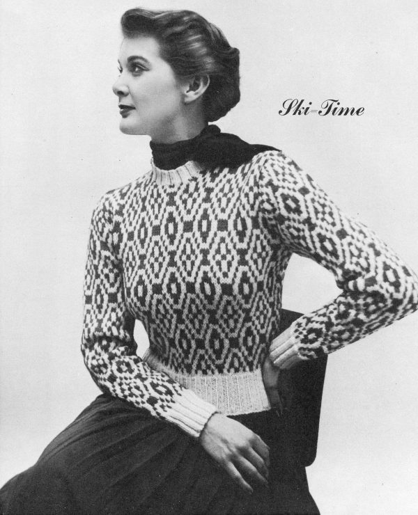 Ski Time Intarsia Sweater