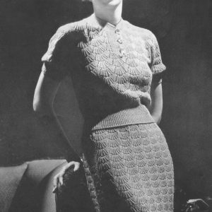 "Falaise" Shell Pattern Lace Dress