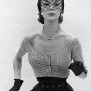 Rhinestone Evening Blouse