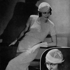 Two-Piece Dress with Star Beret